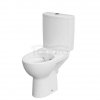 CERSANIT - Wc kompakt PARVA NEW CleanOn 010 3/5 z deską duroplastową, antybakteryjną, wolnoopadającą z funkcją łatwego wypinania  K27-063